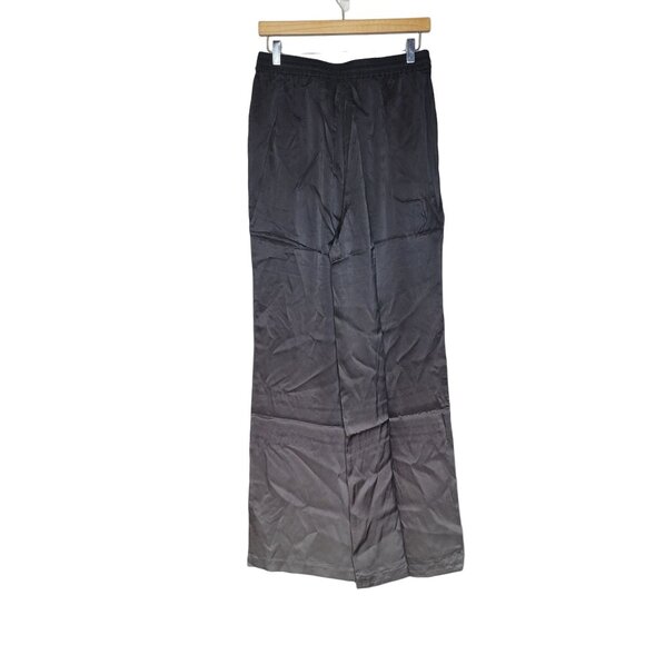 NWT Badgley Mischka Women's XS Mulberry Silk Lounge Pajama Pants Gray Ombre - Picture 1 of 7